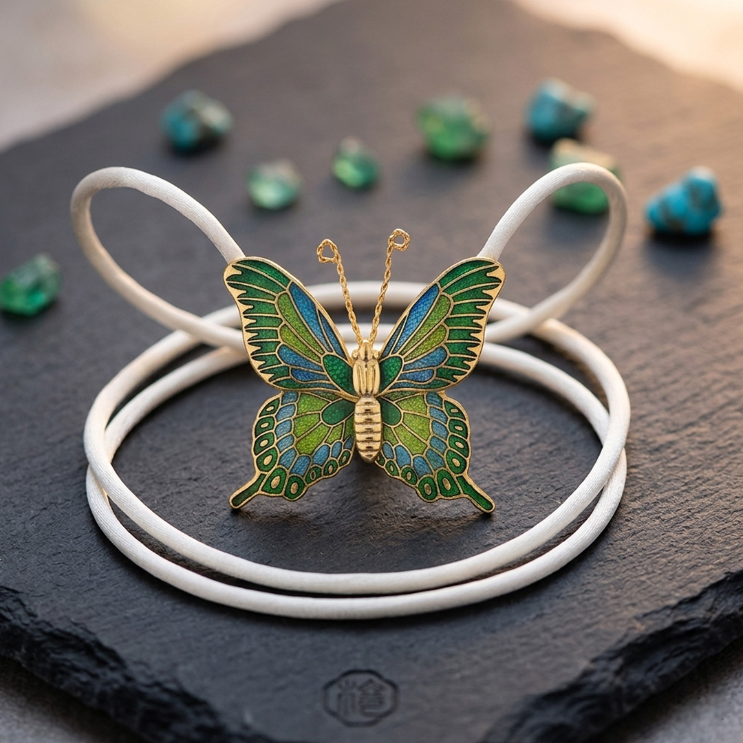 Butterfly Enamel Necklace
